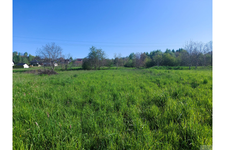 wadowicki, Mucharz, Widokowa działka w Mucharzu 1km od Jeziora
