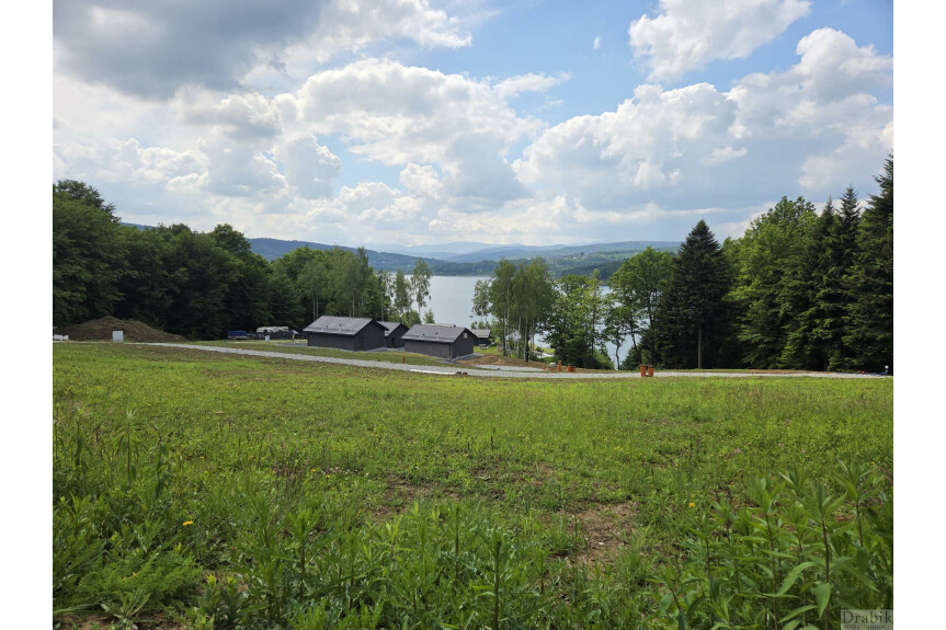 wadowicki, Strysz&oacute;w, Dąbr&oacute;wka, Uzbrojone działki widok na Jezioro i Babią G&oacute;rę  LAS