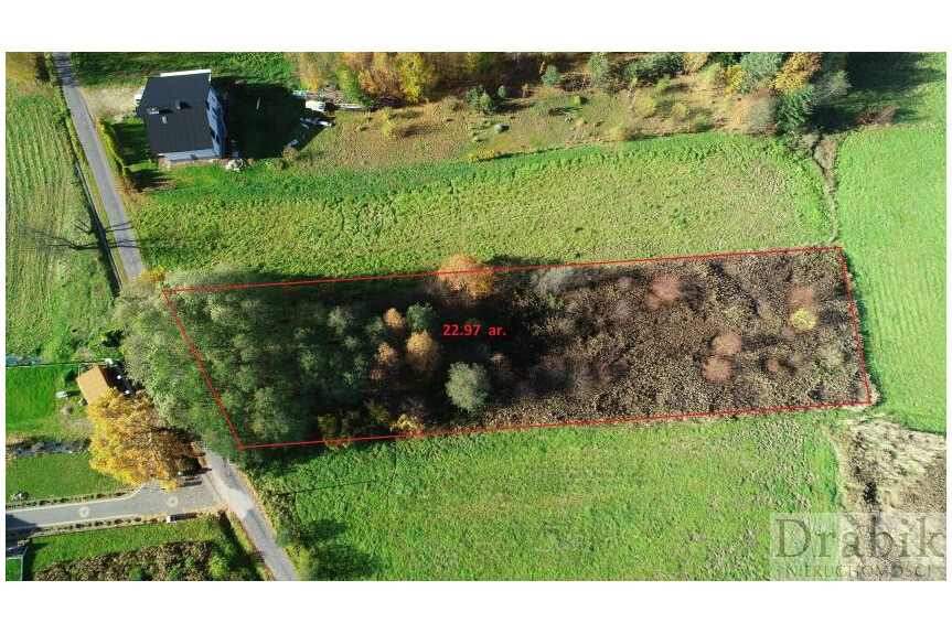 wadowicki, Strysz&oacute;w, Działka budowlana z widokiem na J. Mucharskie