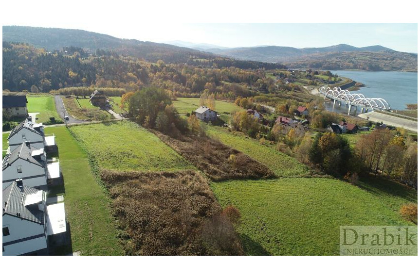 wadowicki, Strysz&oacute;w, Działka budowlana z widokiem na J. Mucharskie