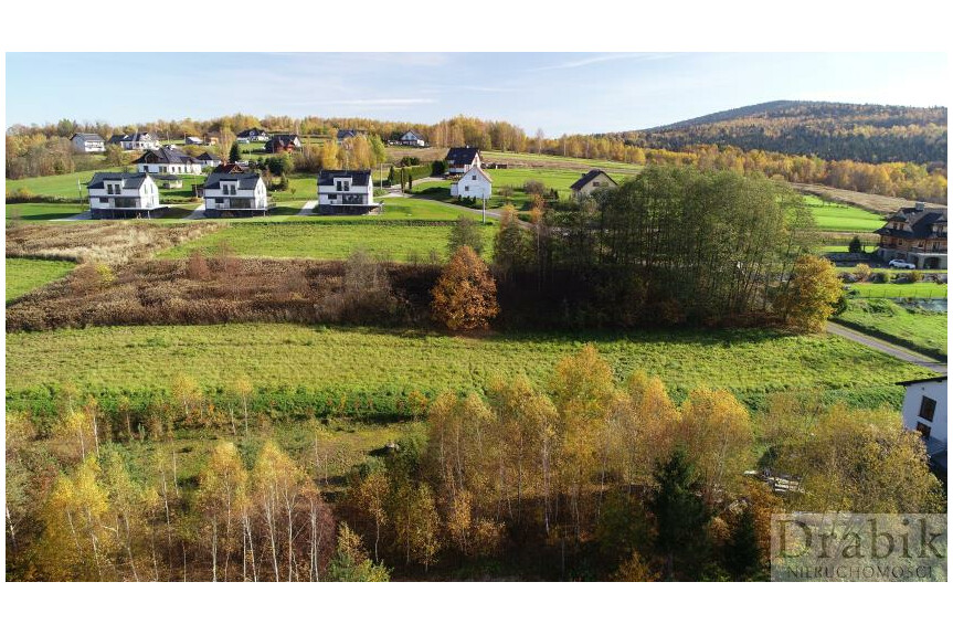 wadowicki, Strysz&oacute;w, Działka budowlana z widokiem na J. Mucharskie