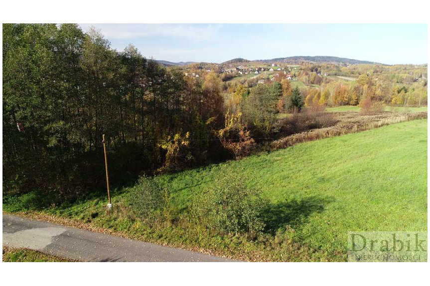 wadowicki, Strysz&oacute;w, Działka budowlana z widokiem na J. Mucharskie