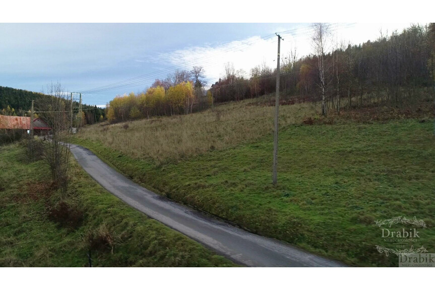 suski, Stryszawa, osiedle Bartoszki, Działka budowlana z widokiem na g&oacute;ry