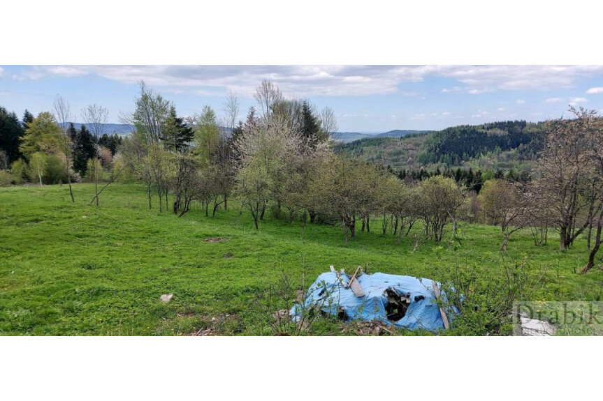 suski, Stryszawa, osiedle Polańszczyki, Działka z widokiem na g&oacute;ry Stryszawa