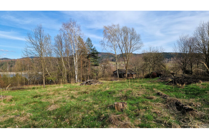 wadowicki, Mucharz, Skawce, Działka blisko Jeziora z gotowym projektem domu