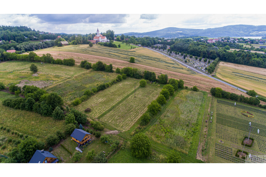 wadowicki, Mucharz, Widokowa działka Jezioro Mucharskie