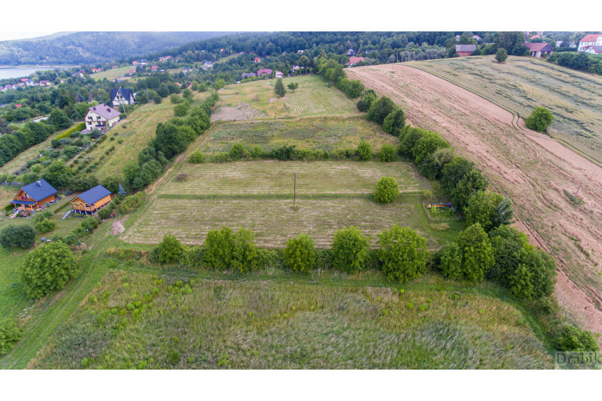 wadowicki, Mucharz, Widokowa działka Jezioro Mucharskie