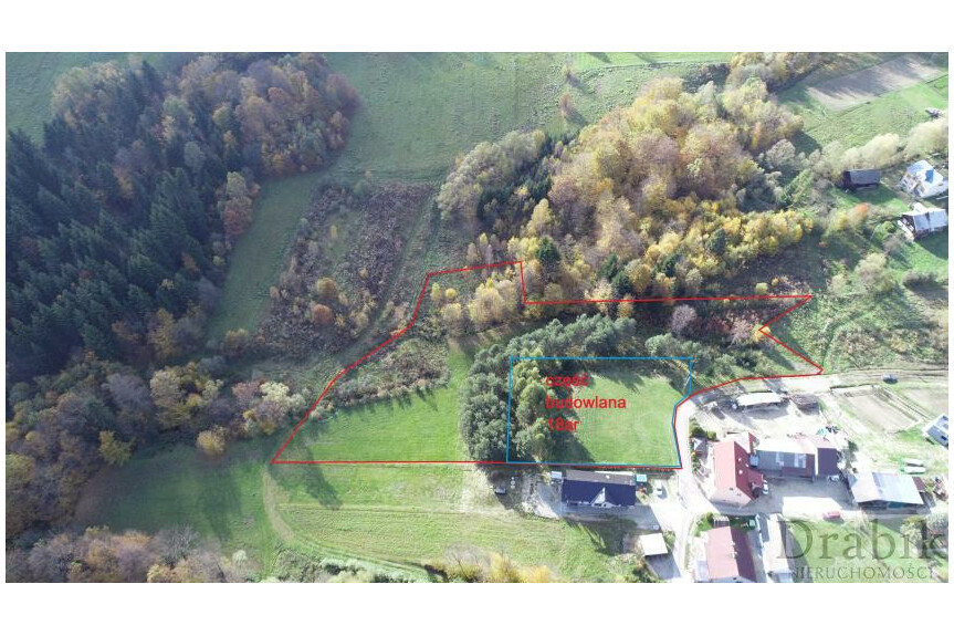 suski, Zembrzyce, Marc&oacute;wka, Działka rolno-budowlana pod agroturystykę