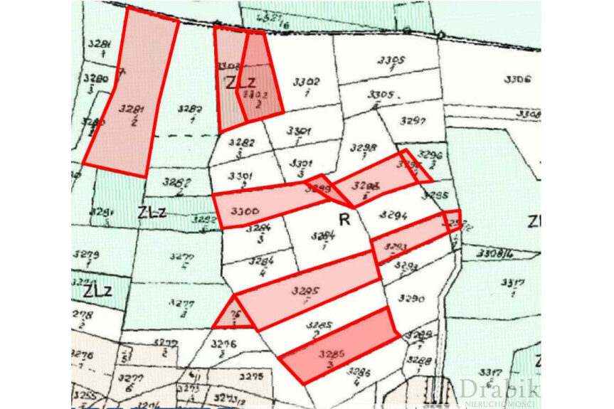 suski, Budz&oacute;w, Baczyn, Działki rolne i leśne w Baczynie - wyb&oacute;r działek o łącznej pow. 4,75ha
