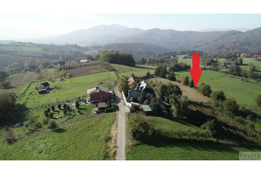 myślenicki, Raciechowice, Zegartowice, Widokowa działka  rolna o pow. 4000m2